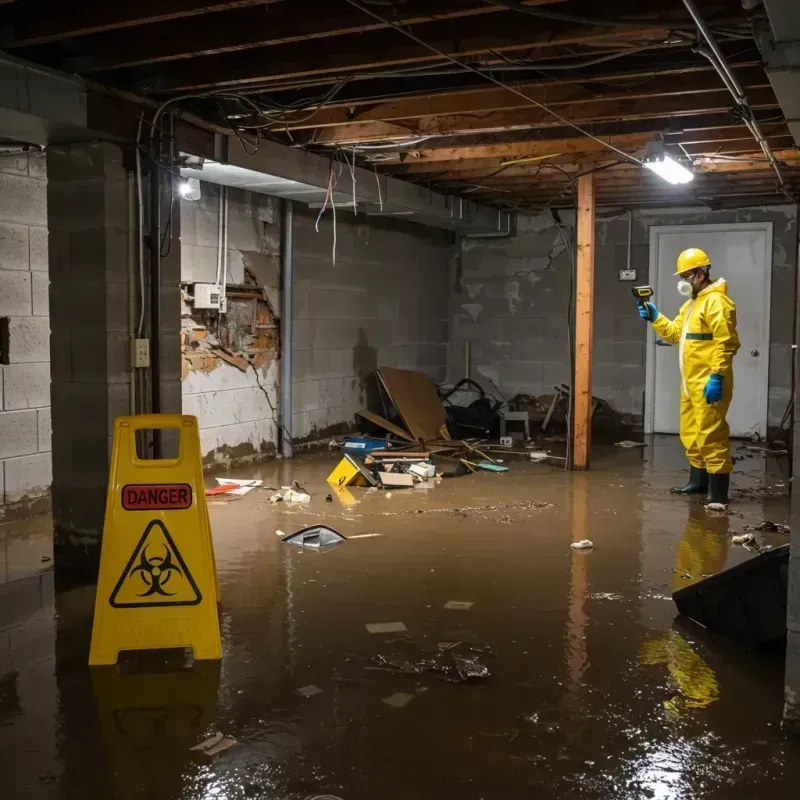 Flooded Basement Electrical Hazard in Firebaugh, CA Property